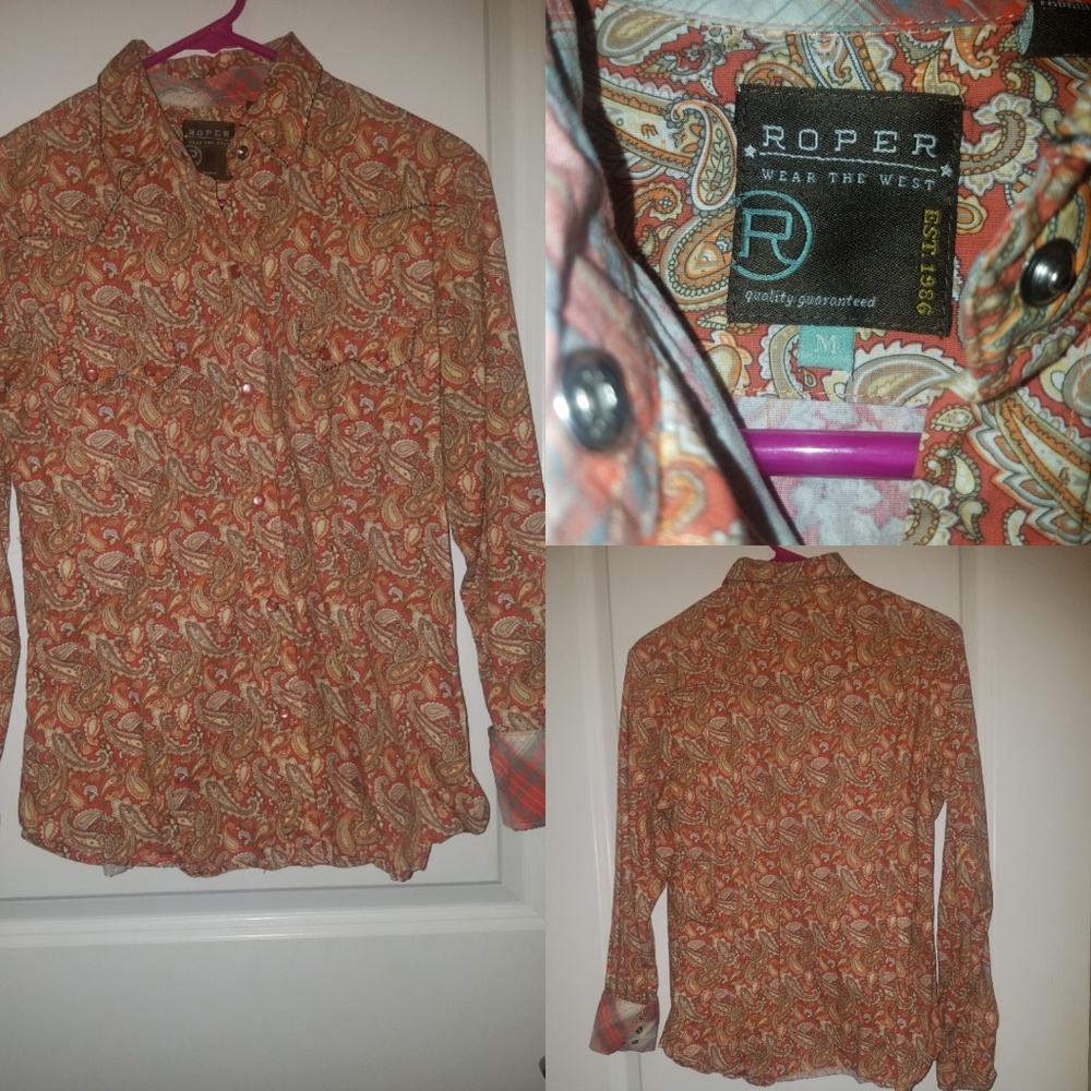 Roper rodeo shirt.